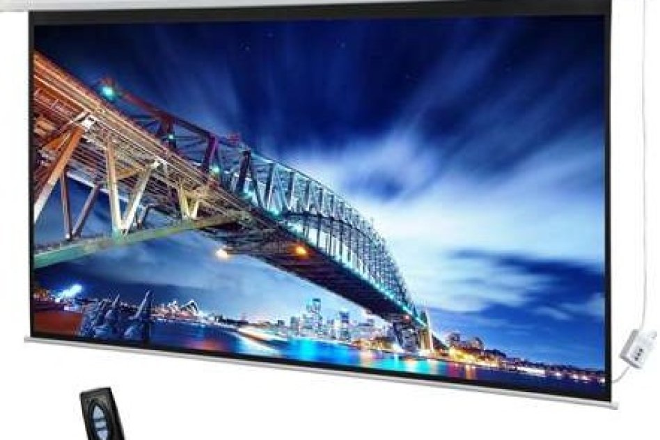 180CM*180CM ELECTRONIC PROJECTOR SCREEN picture